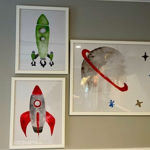 Three Whimsical Space Prints!